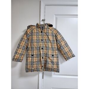Burberry Puffer Kids Jacket Beige/Black